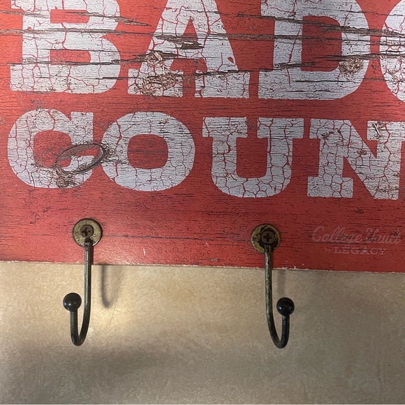 Badger Country Distressed Key Hook Sign - Picture 3 of 6